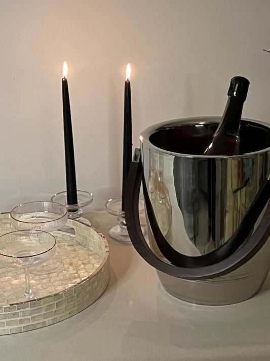 SLOWLY - Seau à Champagne double paroi avec anse en bois - B&Inside