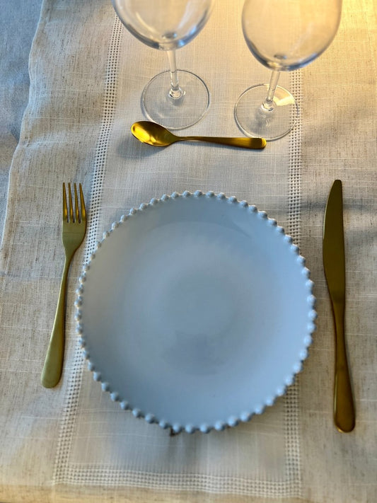 SNOW PEARL - Assiette à dessert blanche - B&Inside