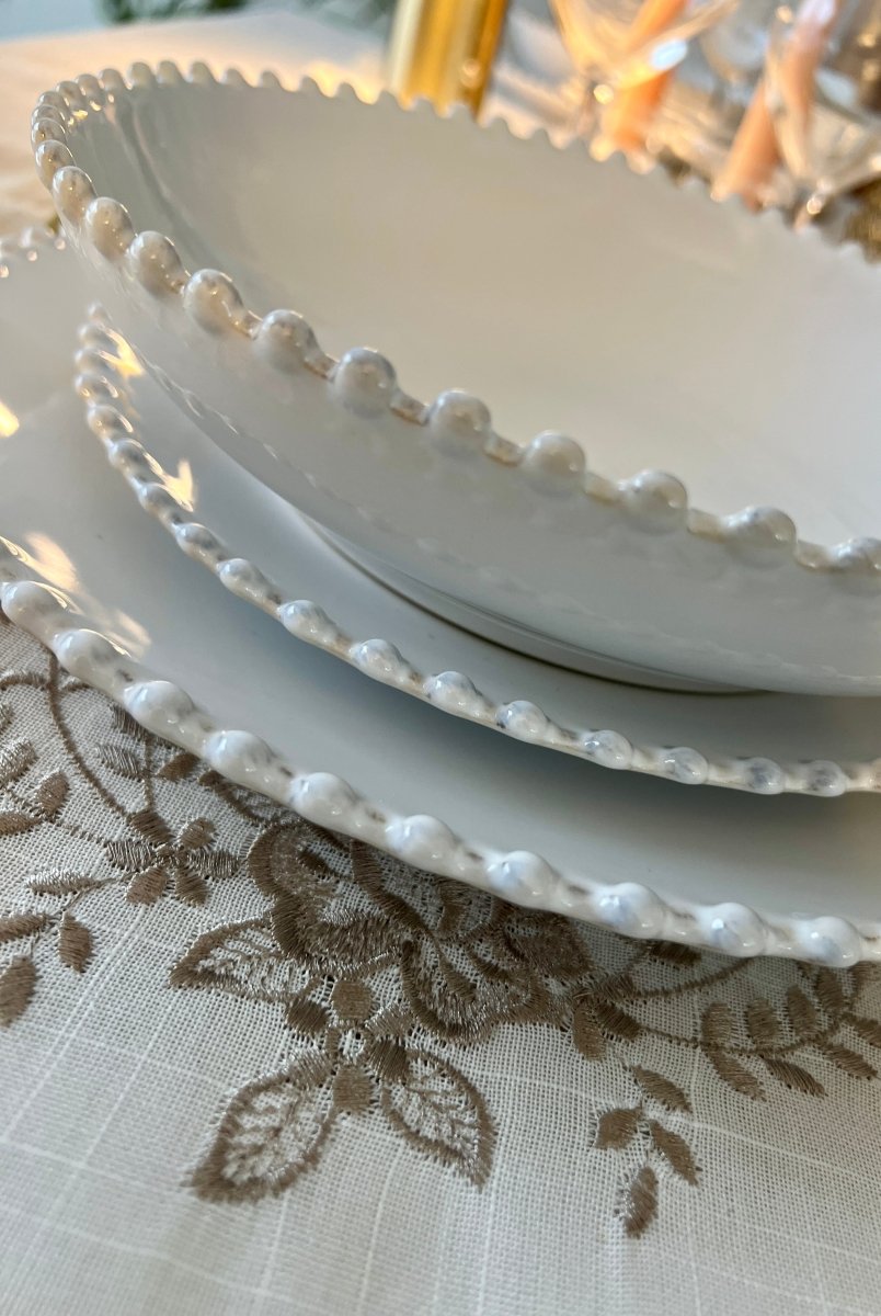 SNOW PEARL - Assiette à dessert blanche - B&Inside