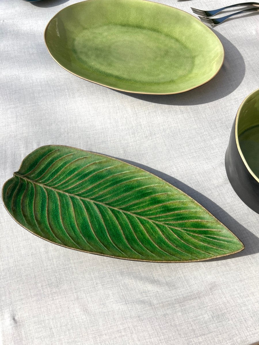 STRELITZIA - Plat en grès - B&Inside