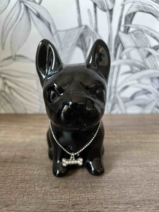 Tirelire Bulldog MINI DOG blanc ou noir - B&Inside