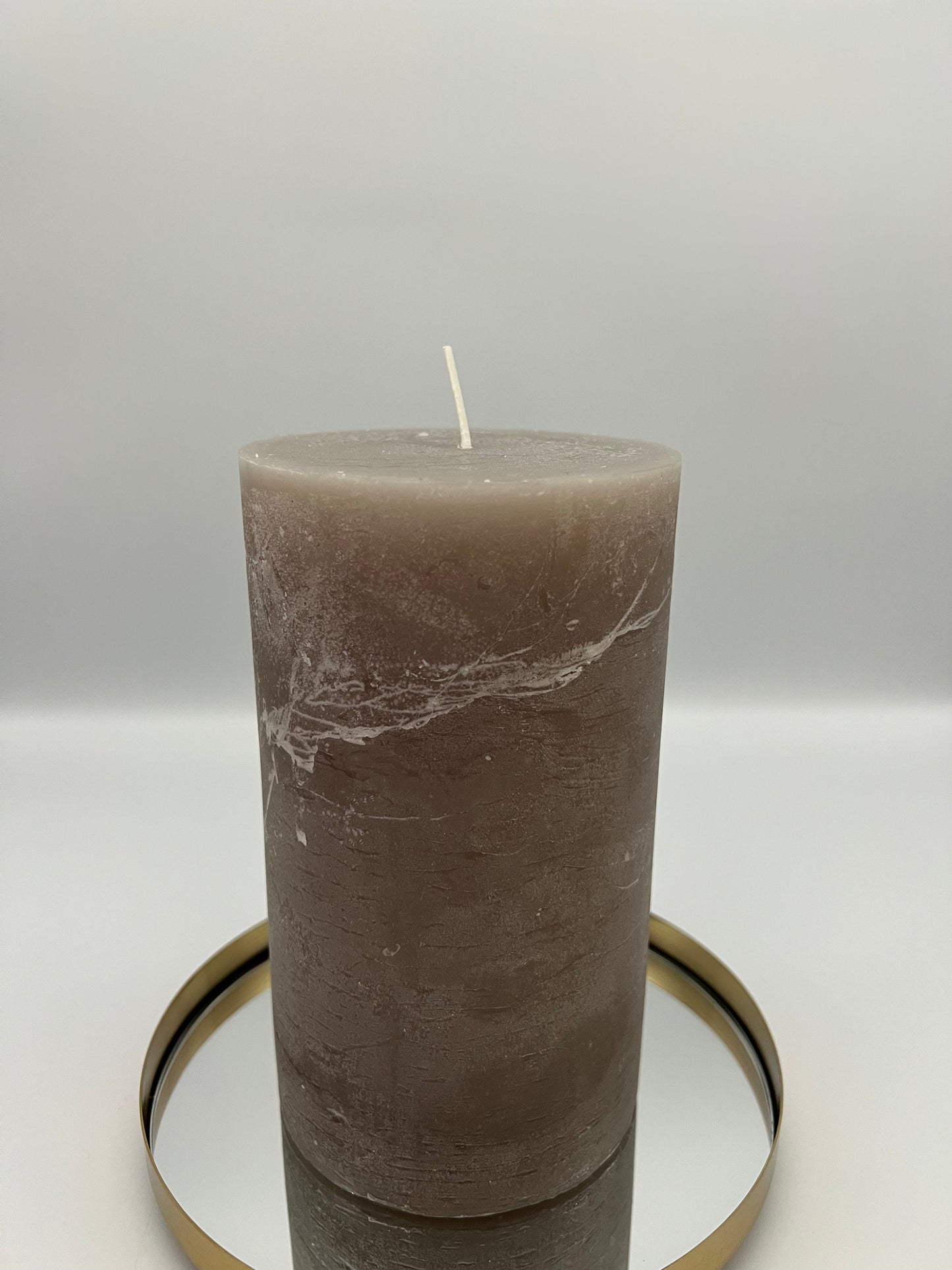 PLUTON - Grande bougie taupe - B&Inside