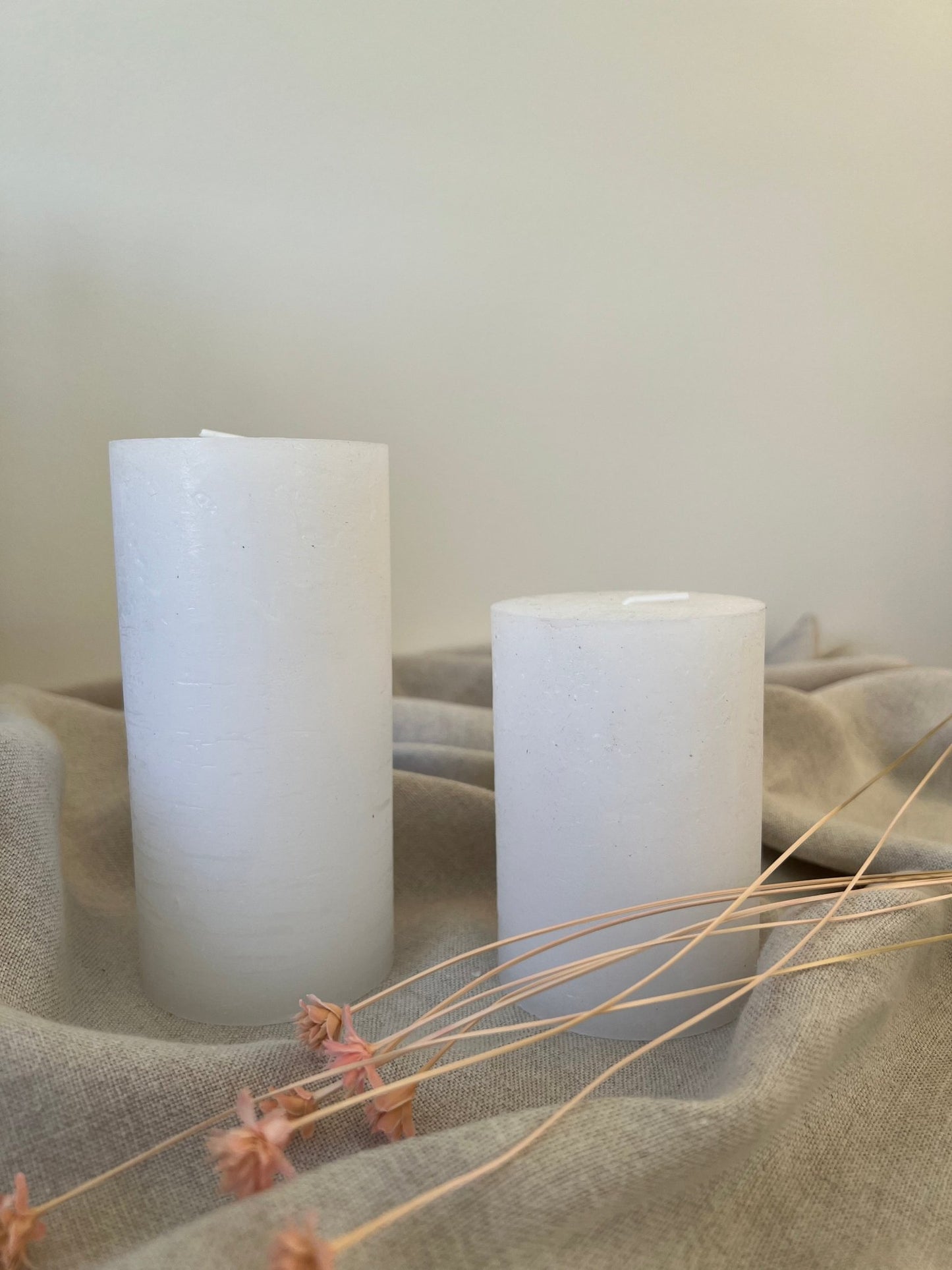Bougies rustiques blanches - B&Inside