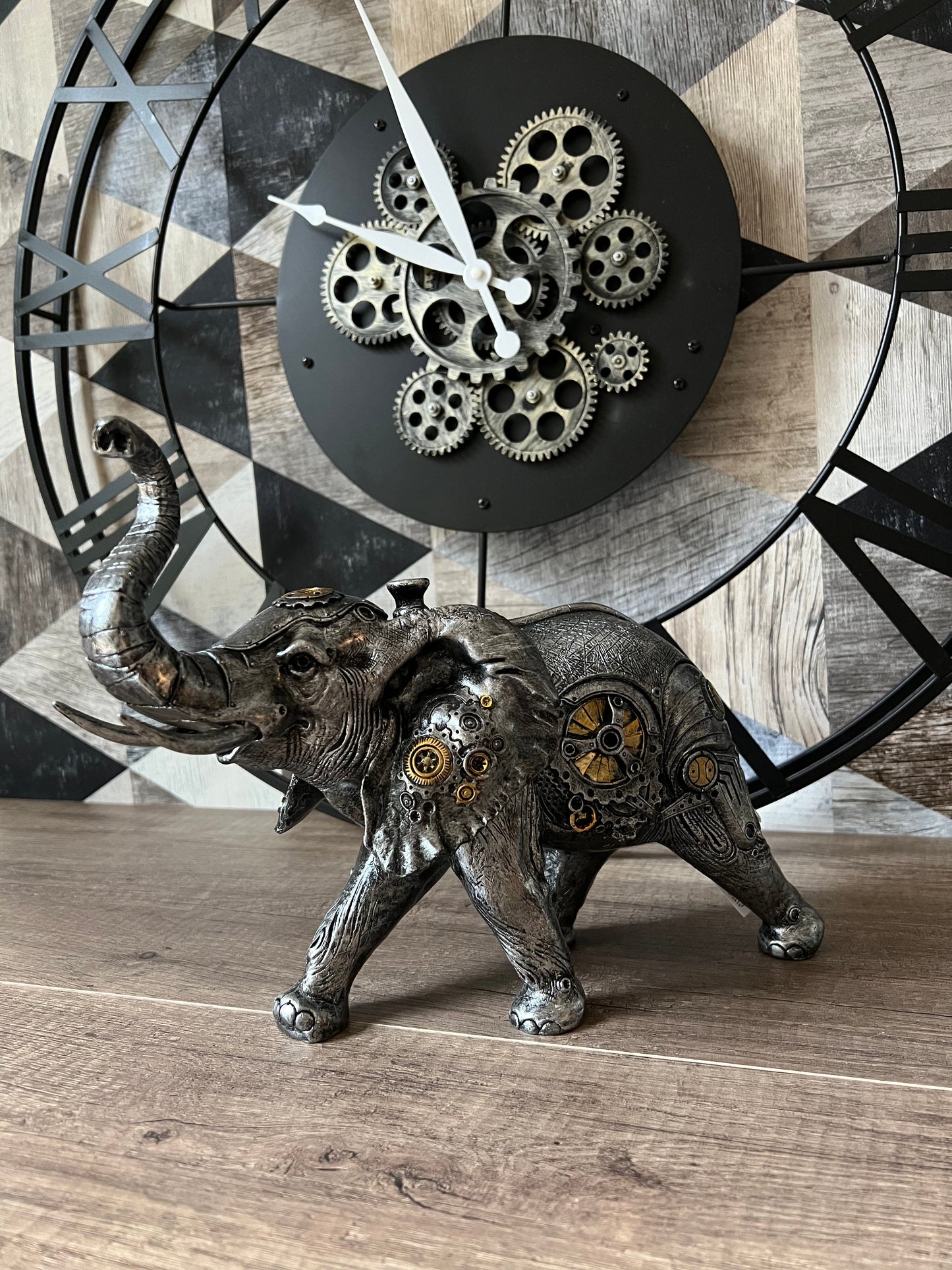 ÉLÉPHANT - STEAMPUNK Statuette B&Inside
