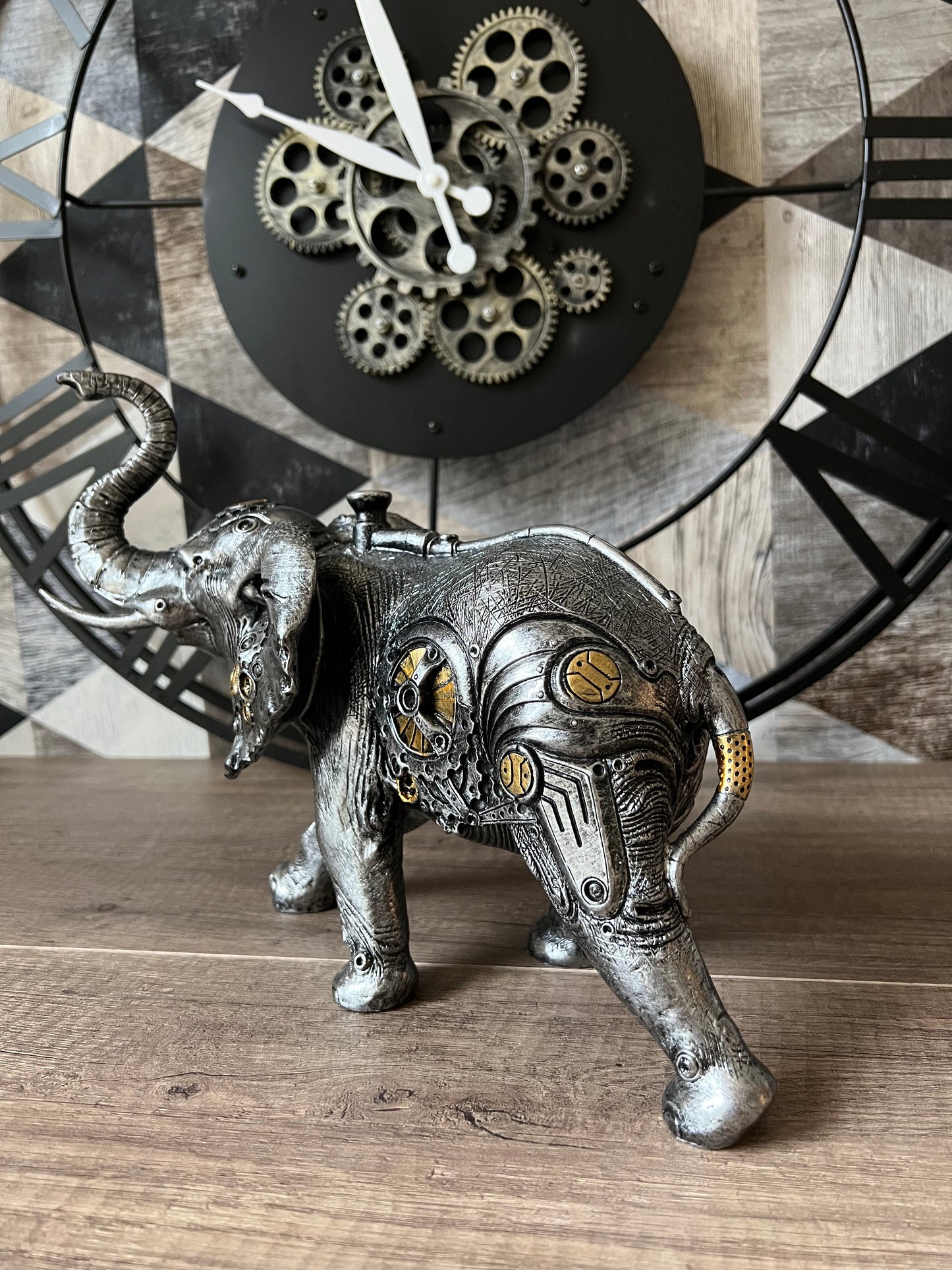 ÉLÉPHANT - STEAMPUNK Statuette B&Inside