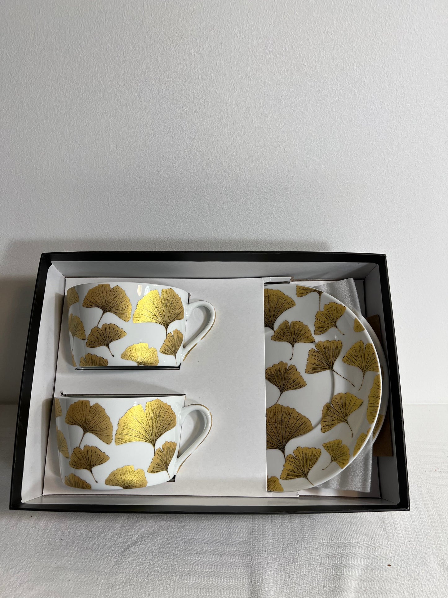 FALL - Duo de tasses et sous-tasses à déjeuner aux motifs fleuris - B&Inside
