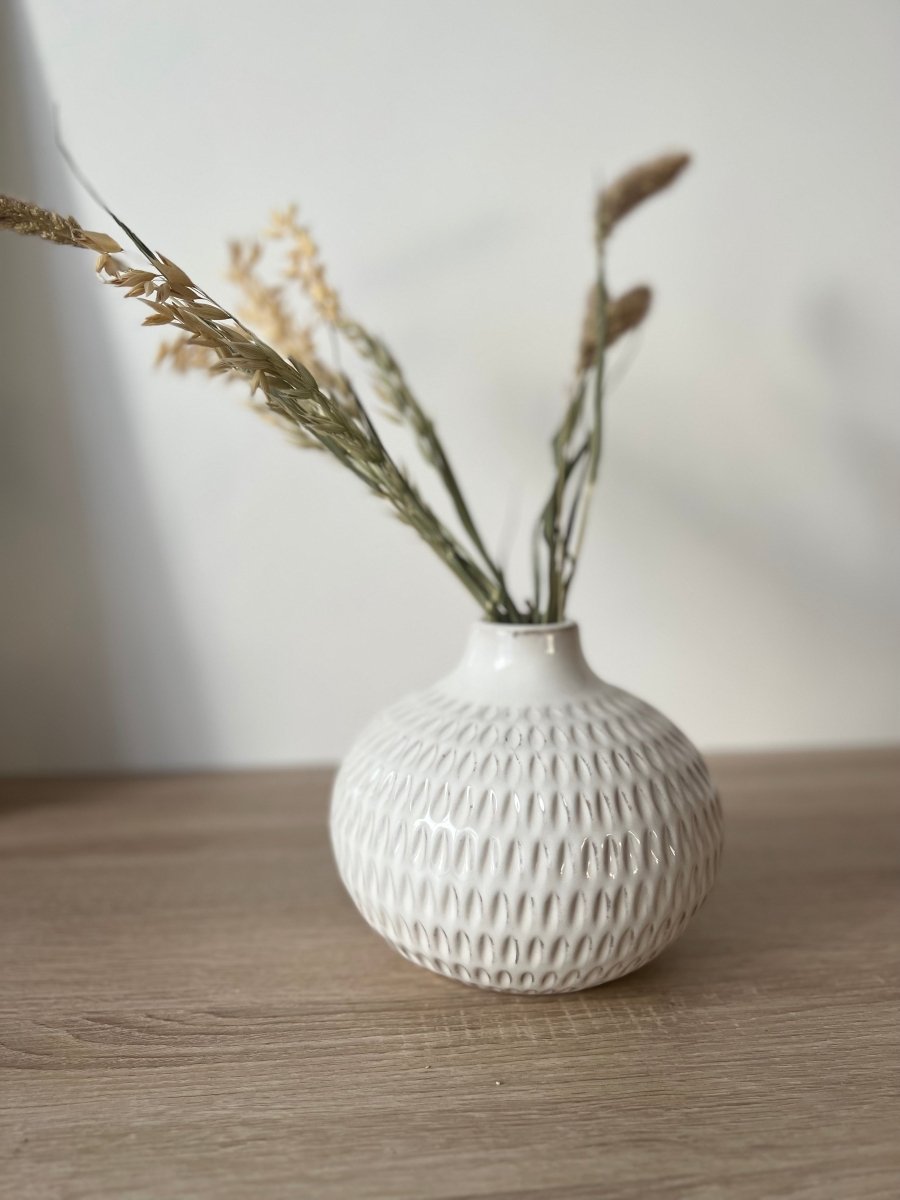 Maya- vase rond écru - B&Inside