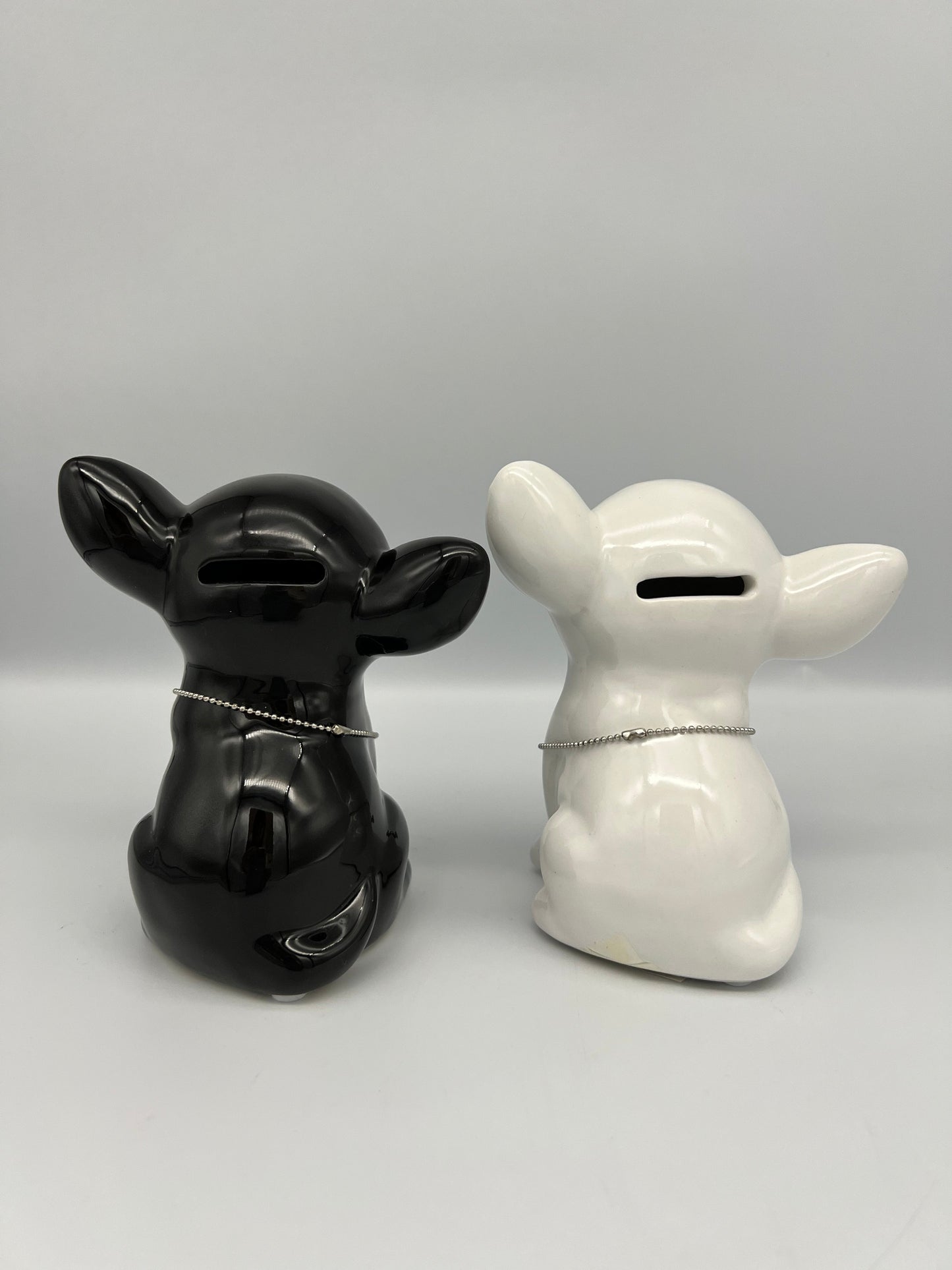 MINI DOG - Tirelire chihuahua blanc ou noir - B&Inside