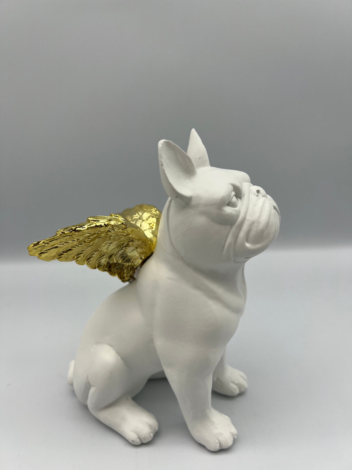 FLYING MINI DOG - Chien bulldog ailé blanc - B&Inside