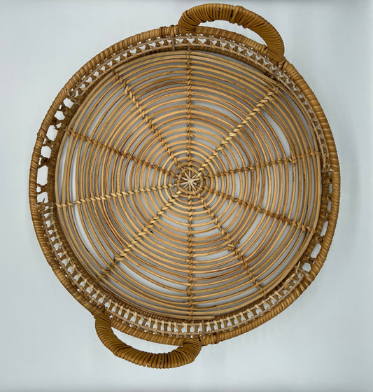 OCTAVIA - Plateau en rotin tressé - B&Inside