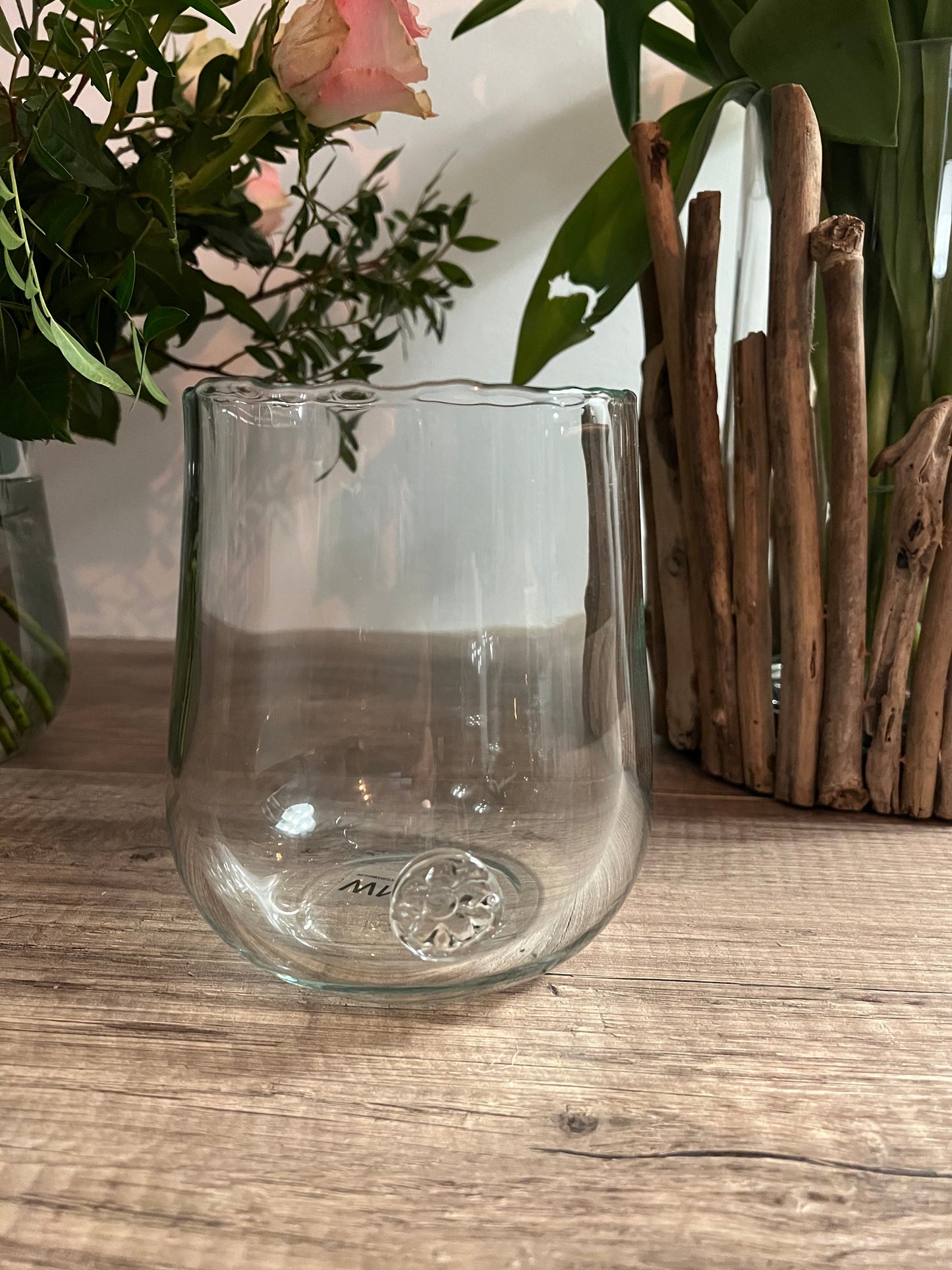 QUARTZ- vase en verre vase B&Inside