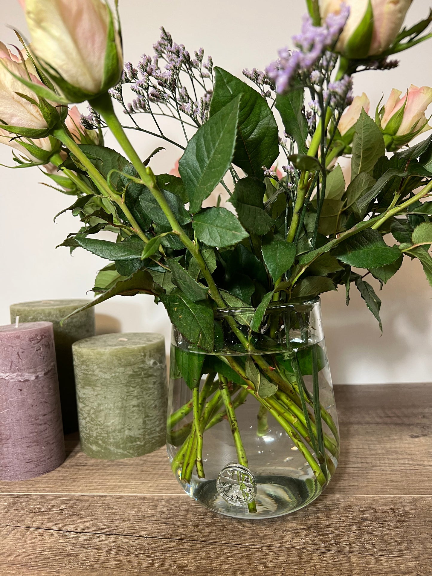 QUARTZ- vase en verre vase B&Inside