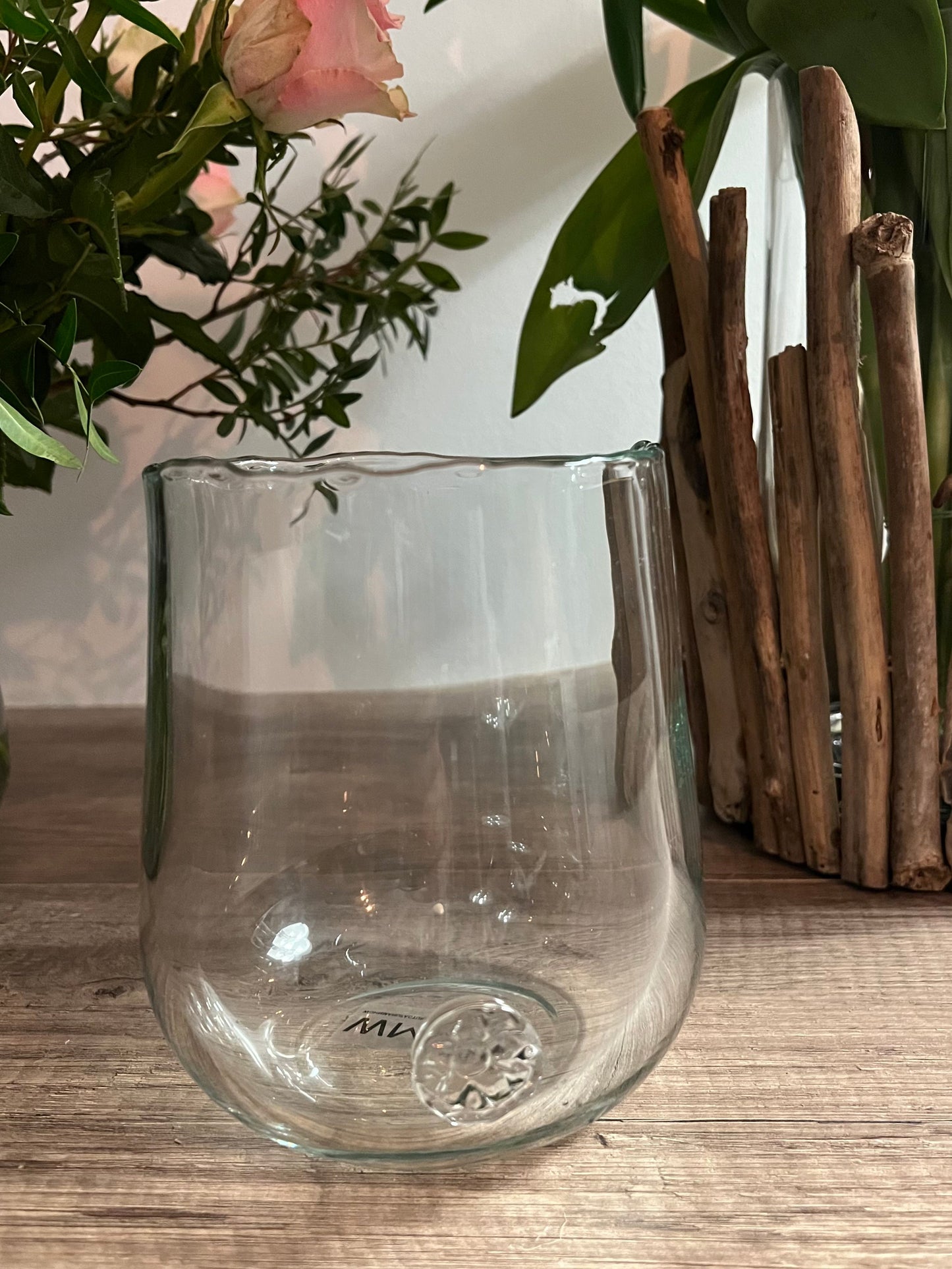 QUARTZ- vase en verre vase B&Inside