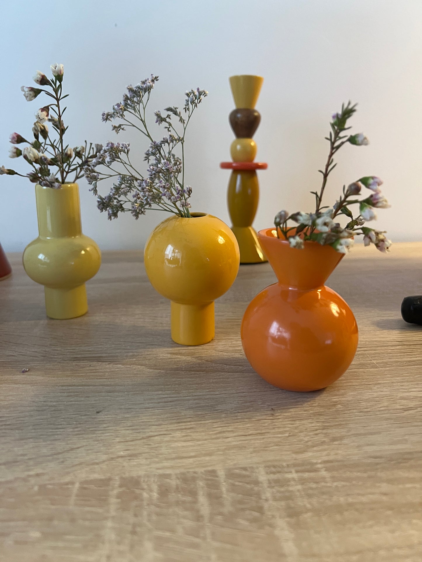 Coffret 3 mini vases colorés SUNNY