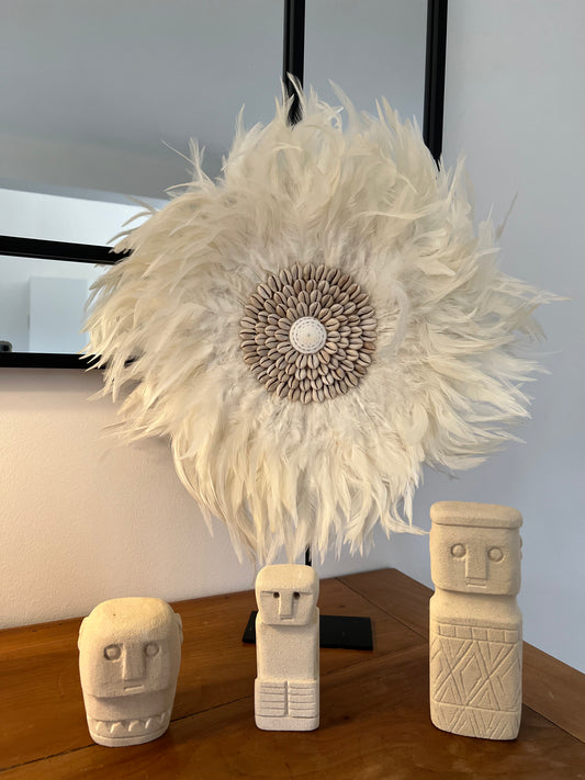 Décoration SINJAI – Plumes et Coquillages Naturels