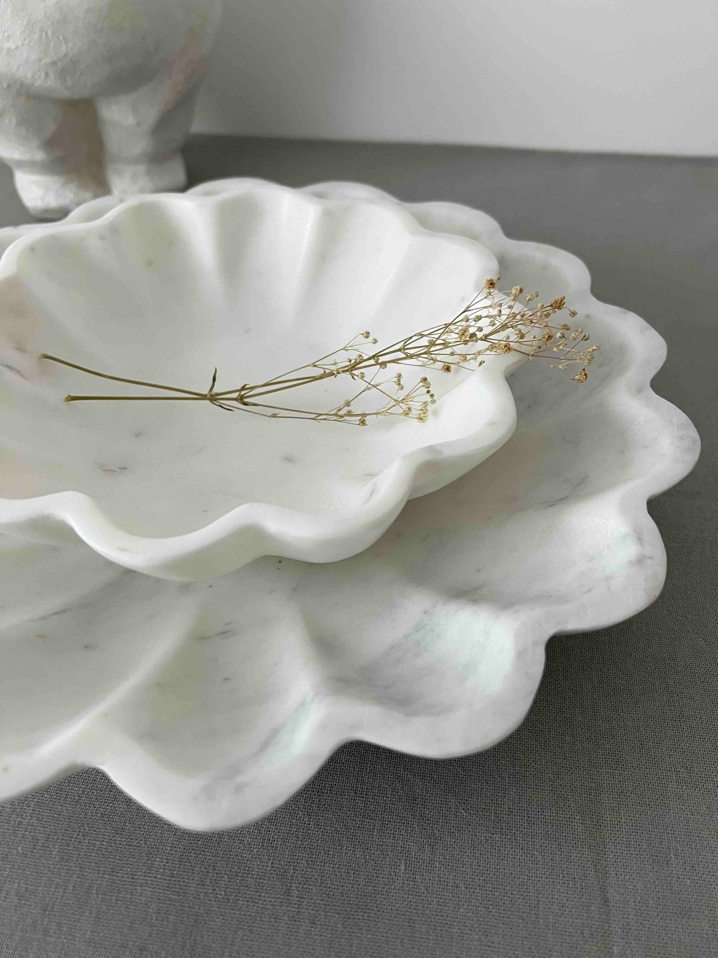 Coupelles en marbre blanc WALLIS