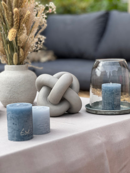 Nœud Décoratif PELOTE - Résine Grise