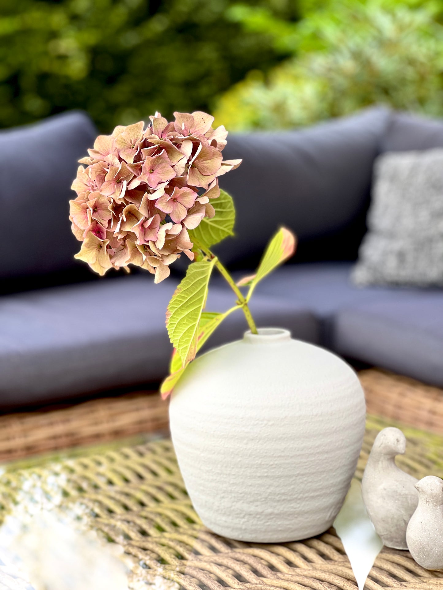 Vase décoratif gris céramique CATIA