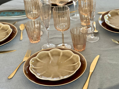 Assiette à dessert en forme de fleur – ALBA – Ø 22 cm