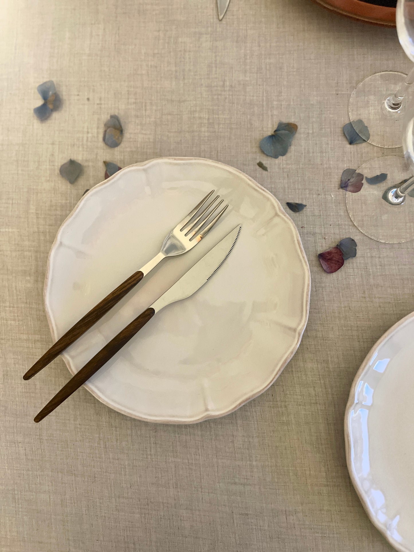 Assiette à dessert blanche ALANTEJO