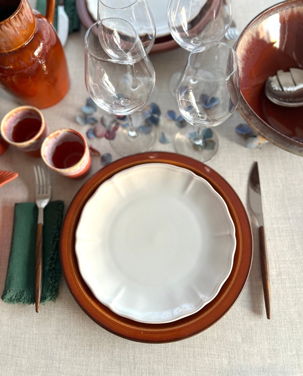 Assiette à dessert blanche ALANTEJO - B&Inside