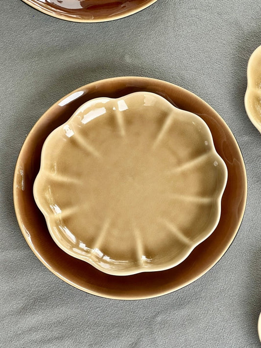Assiette à dessert en forme de fleur – ALBA – Ø 22 cm - B&Inside