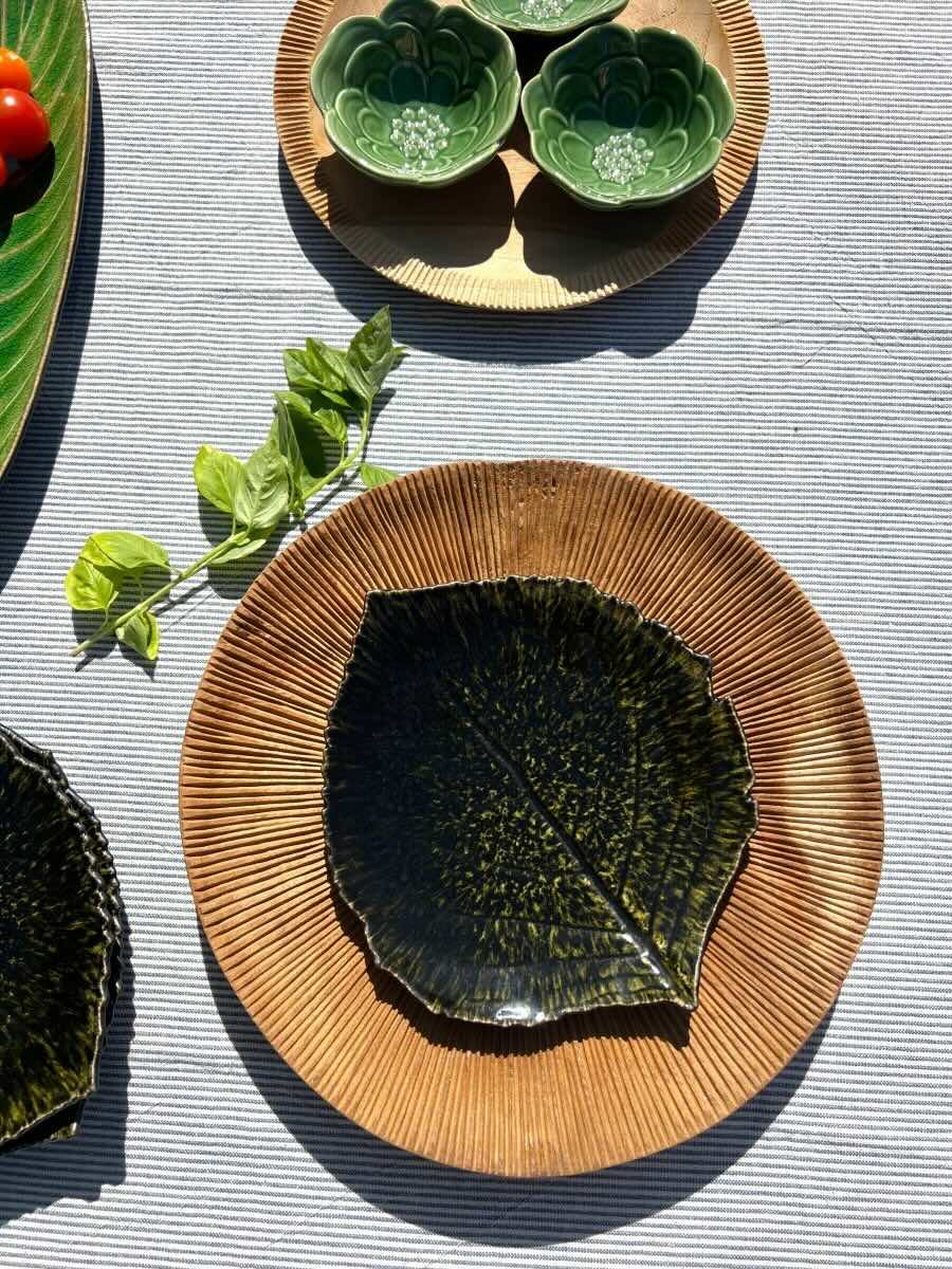 Assiette feuille Hortensia - B&Inside