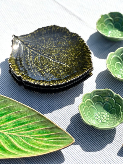 Assiette feuille Hortensia - B&Inside