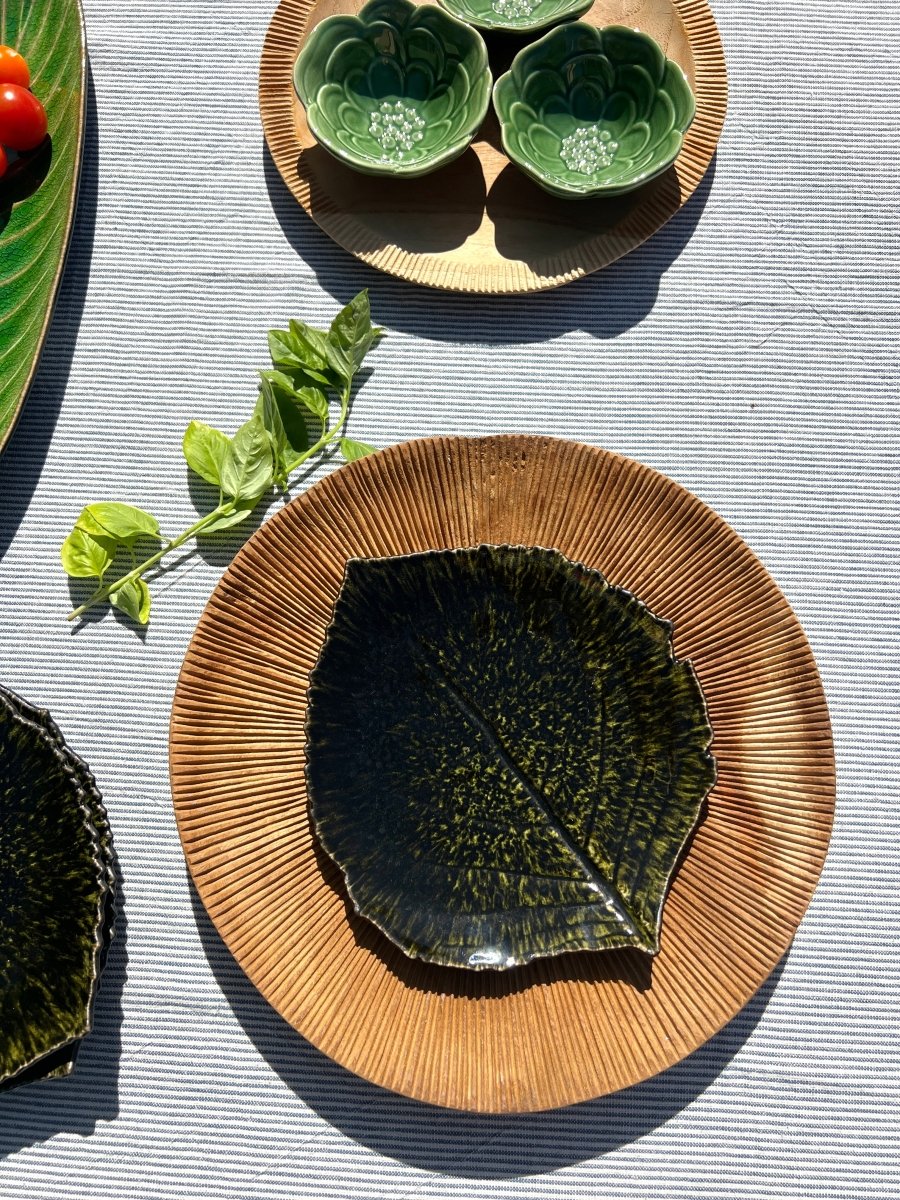 Assiette feuille Hortensia - B&Inside