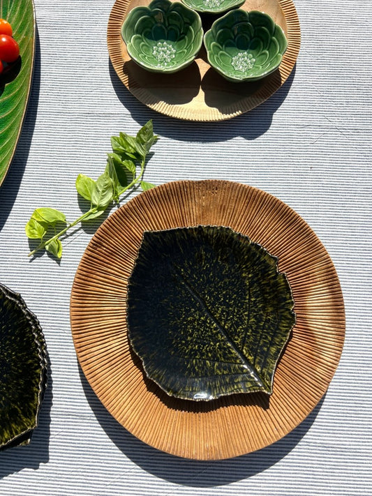Assiette feuille Hortensia - B&Inside
