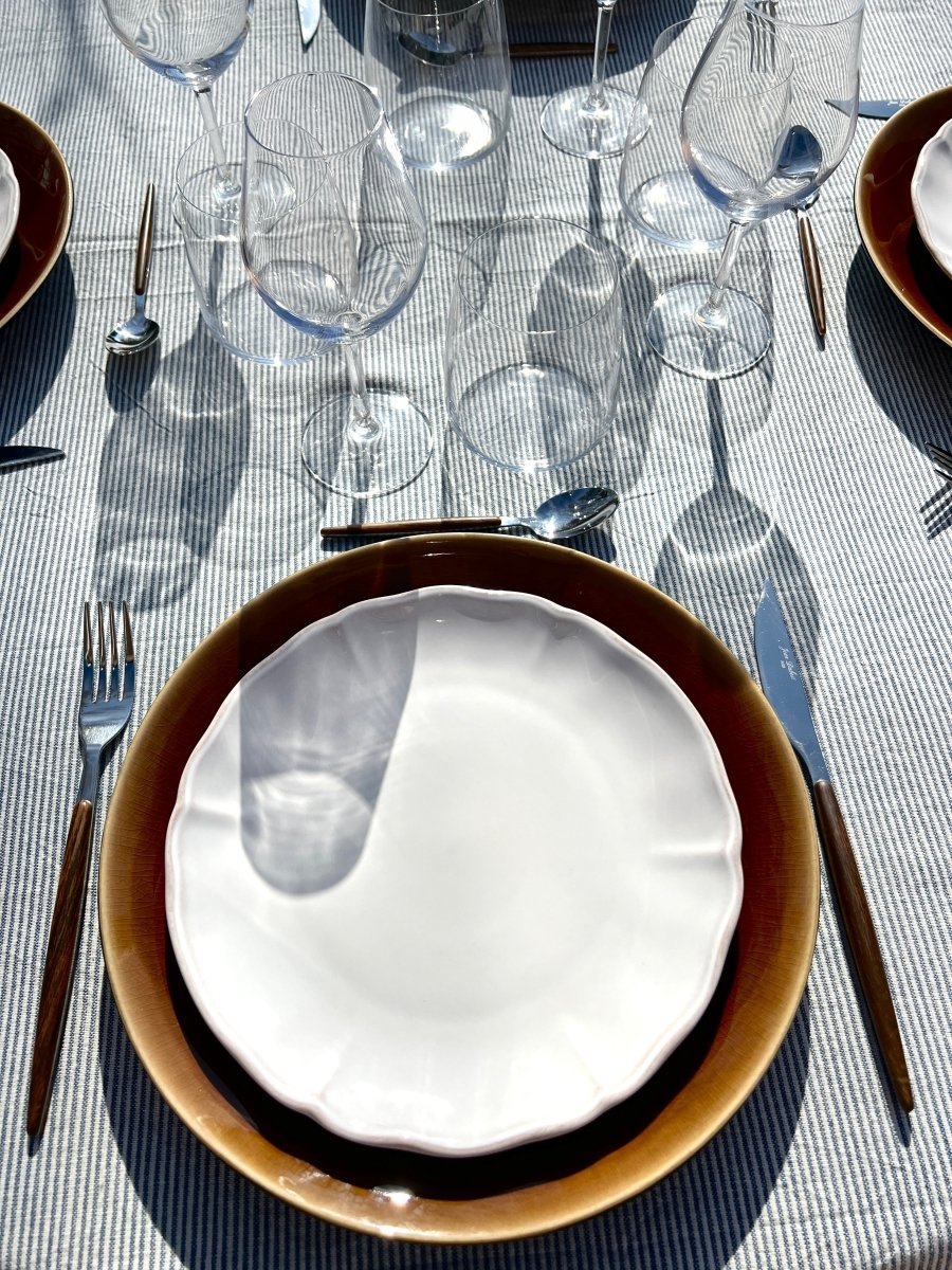 Assiette Plate Colorado en Grès Marron 27cm - B&Inside