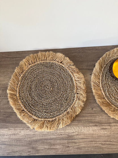 Set de table raphia naturel BELANTAN