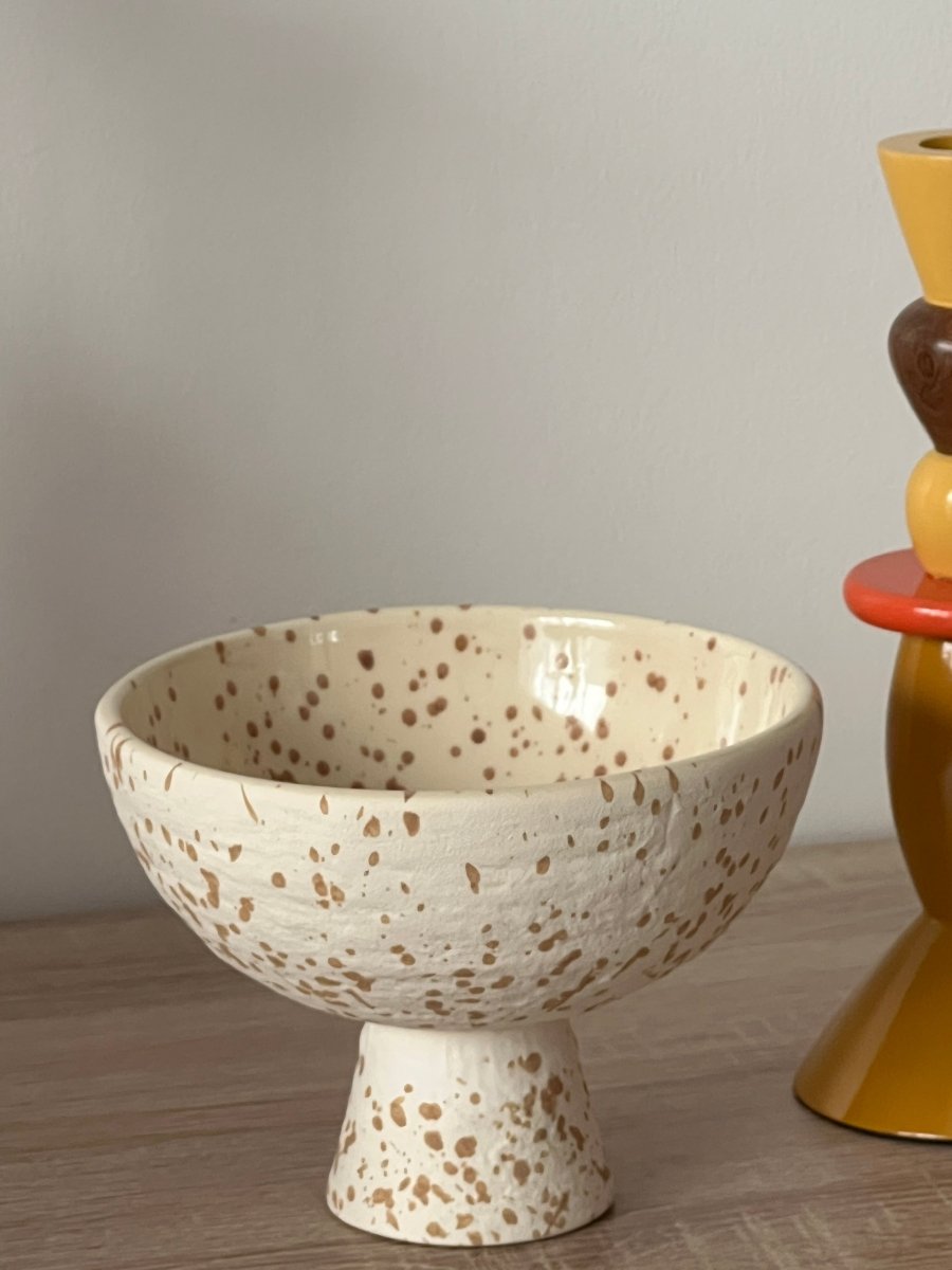 Bol sur pied écru PABLO - B&Inside