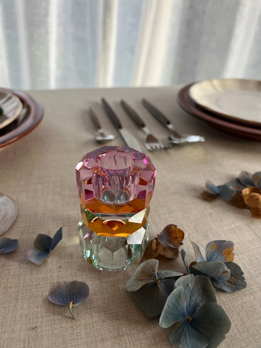 Bougeoir BIXI en cristal - B&Inside