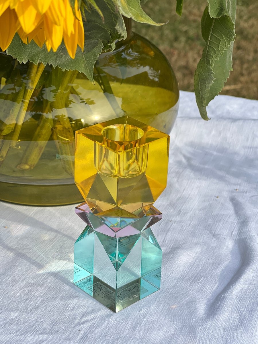 Bougeoir CUBIX en cristal - B&Inside