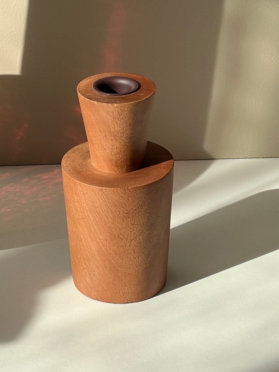 Bougeoir MADERA — Bois de manguier - B&Inside