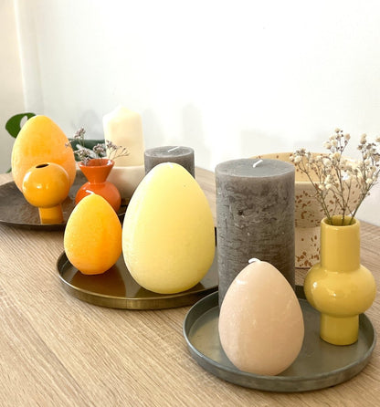 Bougie Luz Your Senses grande oeuf - 3 couleurs - B&Inside