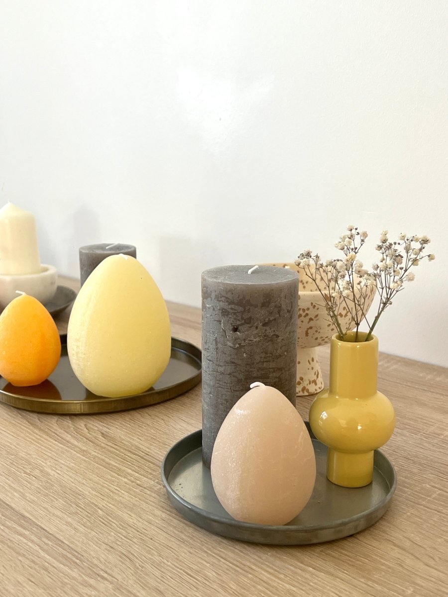 Bougie Luz Your Senses grande oeuf - 3 couleurs - B&Inside