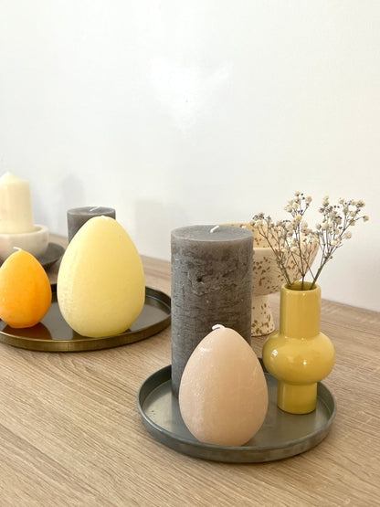 Bougie Luz Your Senses grande oeuf - 3 couleurs - B&Inside