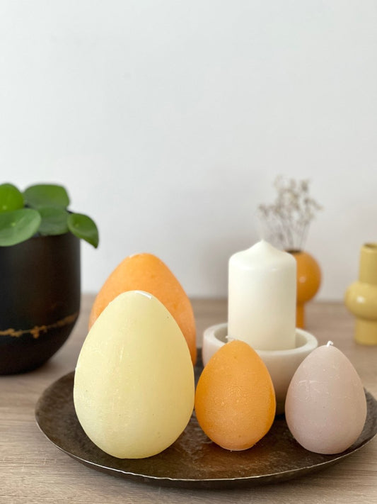 Bougie Luz Your Senses grande oeuf - 3 couleurs - B&Inside