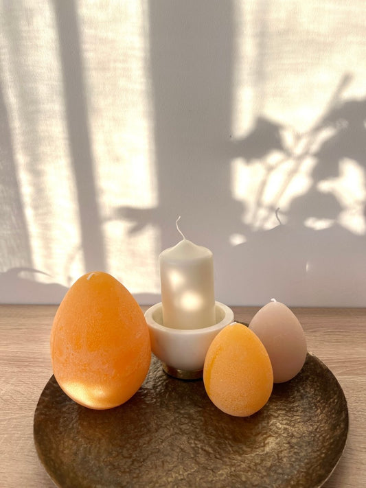 Bougie Luz Your Senses grande oeuf - 3 couleurs - B&Inside