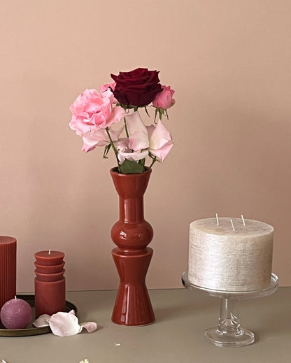 Bougie Luz Your Senses rose nacrée 3 mèches - B&Inside