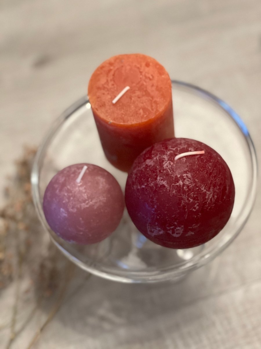Bougie MARS – Sphère Bordeaux - B&Inside