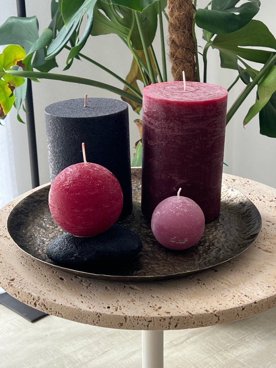 Bougie MARS – Sphère Bordeaux - B&Inside