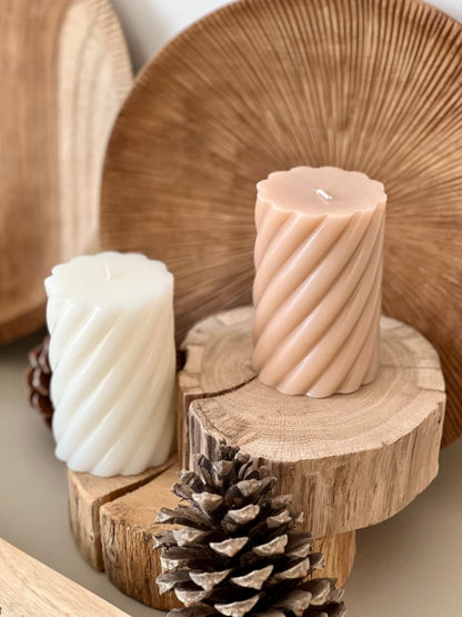 Bougie torsade blanche URANUS - B&Inside