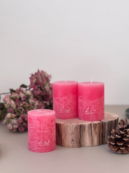 Bougies Luz Your Senses fuchsia - 2 tailles disponibles - B&Inside