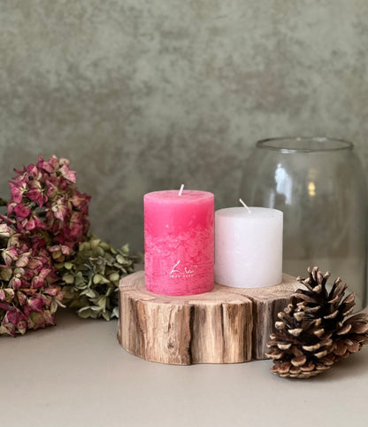 Bougies Luz Your Senses fuchsia - 2 tailles disponibles - B&Inside