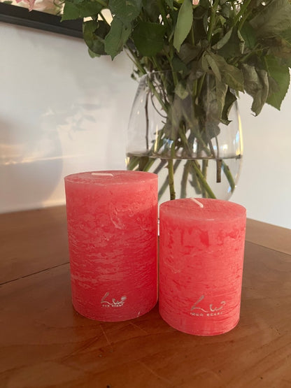 Bougies Luz Your Senses fuchsia - 2 tailles disponibles - B&Inside