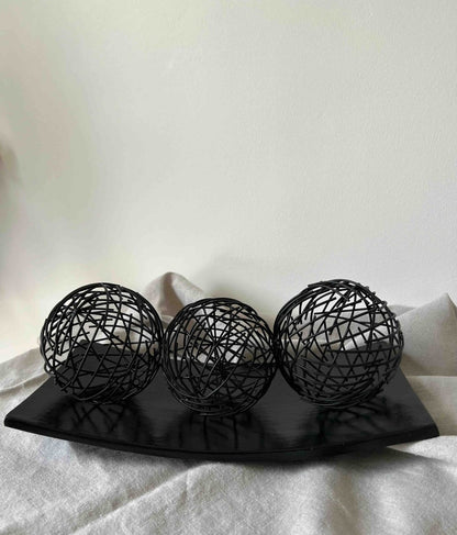 Boule décorative métal noir - TOPLOU - B&Inside