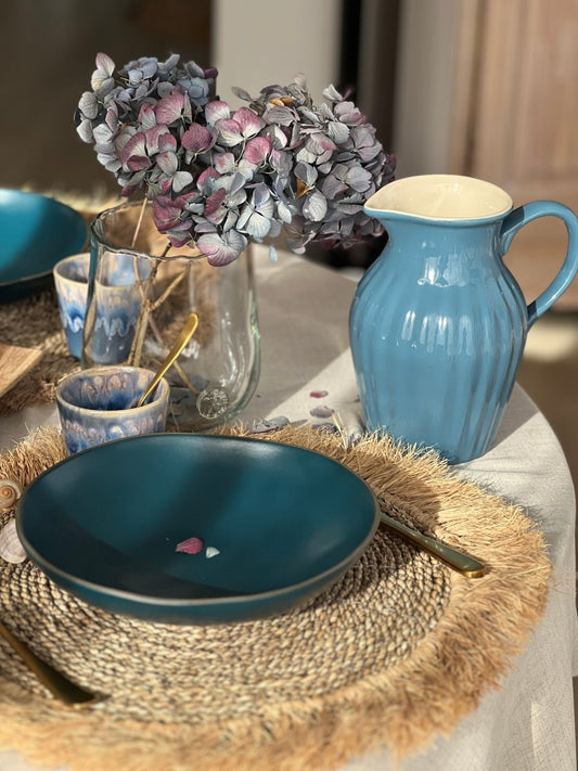 Carafe ABYSSE - Carafe en céramique bleu - B&Inside